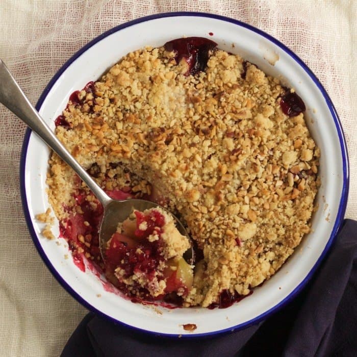 Apple & Blackberry Crumble