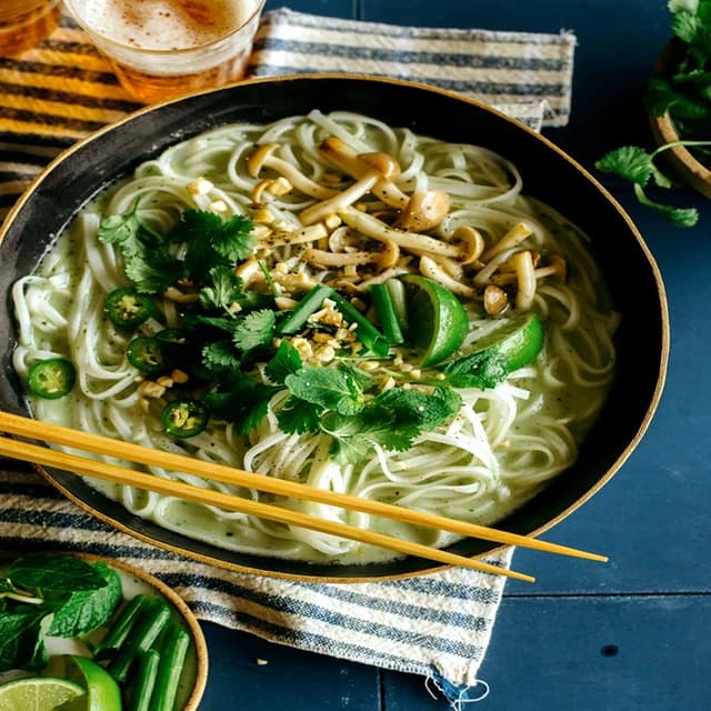 Thai curry noodle soup