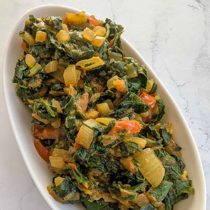 Curried Spinach from Botswana
